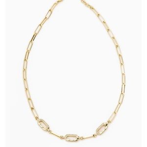 Stella & Dot Triple Charm Keeper Necklace